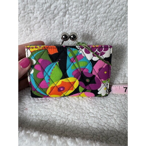Vera Bradley Wallet Womens One Size Multicolor Floral Quilted Kisslock - Picture 4 of 7